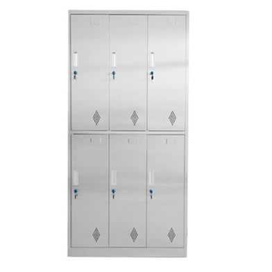 不銹鋼更衣柜6門